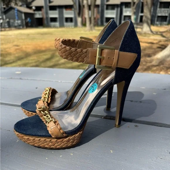 Guess Marciano Stylish Women's Heels with Woven Strap S/7.5 - Picture 13 of 15